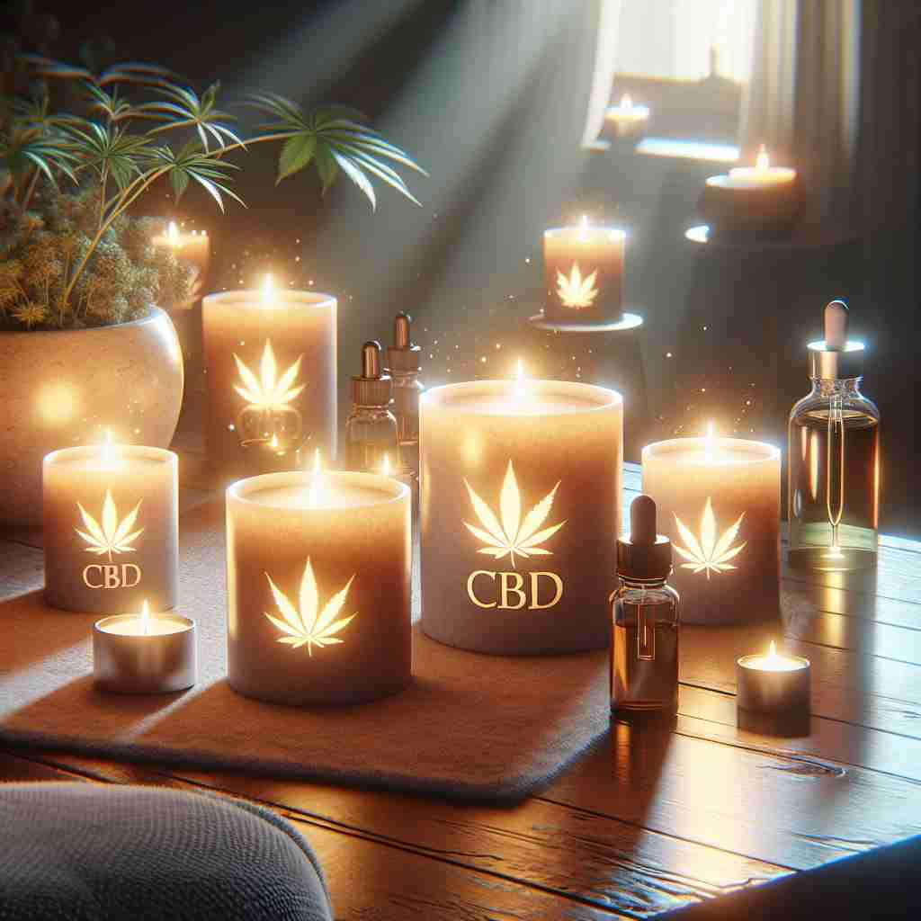 An image to illustrate Exploring the Benefits of CBD Candles for Wellness